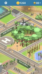 Idle Army Base MOD APK 1.25 (Unlimited Money, Gems and Stars) 4